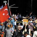 U.S. Muslims hold their “31st Annual United American Muslim Day” Parade