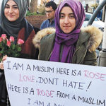 Muslim Women Respond to Attack by Presenting Roses