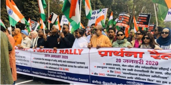 Kolkata Christians  Protest CAA, NRC