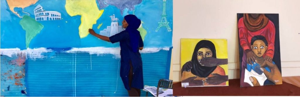 Somali Woman Promotes  Peace through Art