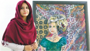 Gems add extra sparkle to Pakistani artist’s rare craft