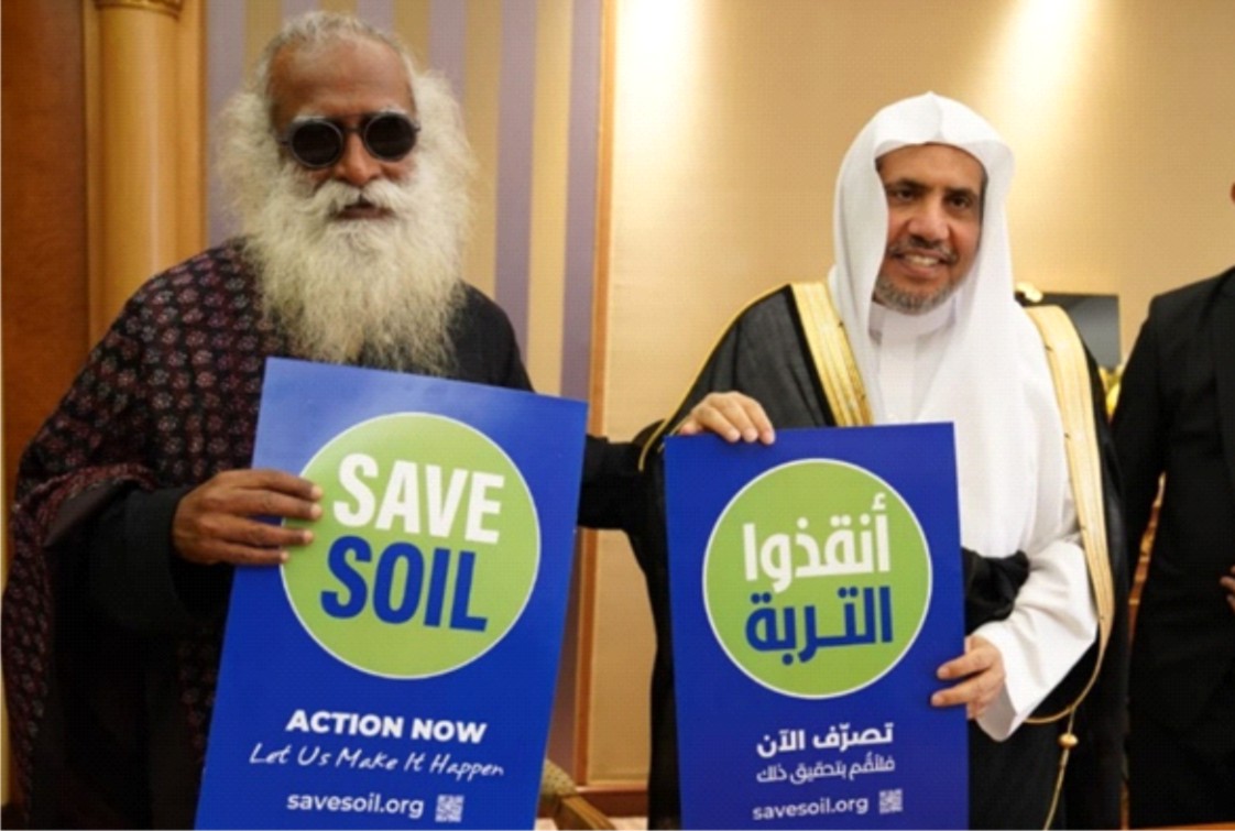 Muslim World League Secretary Supports Sadhguru’s  ‘Let’s Save the Soil’ Movement
