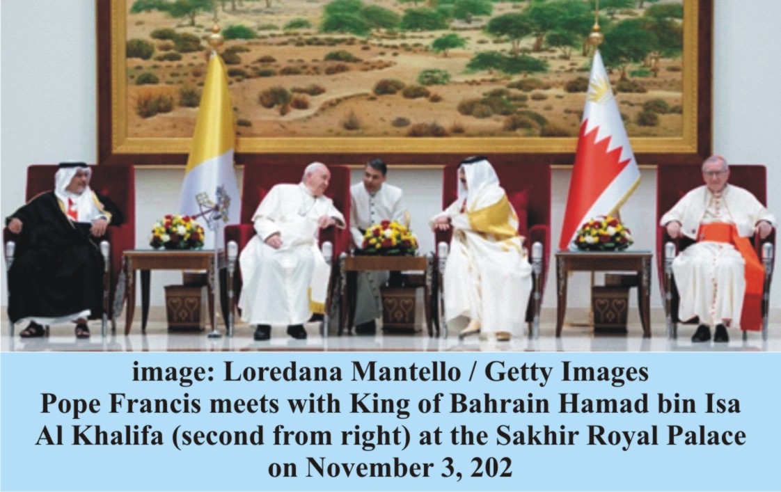 Pope Francis in Bahrain: A Royal Reminder of Religious ‘Freedom of Choice’