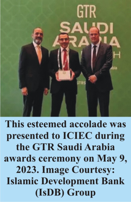 ICIEC honored with GTR Leaders in  Trade Award for Islamic Finance in Trade