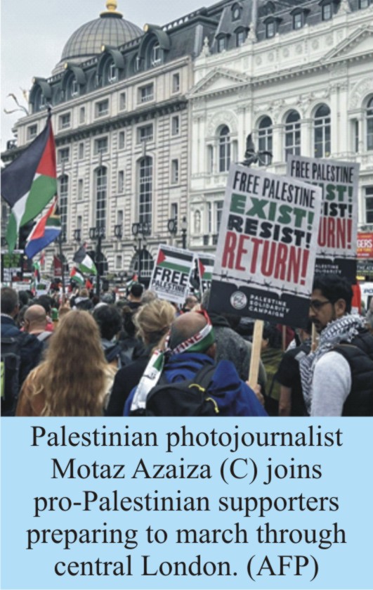 London March Marks 76th Nakba Anniversary  Led by Palestinian Photojournalist
