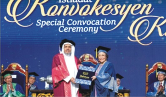 University of Malaya Honors MWL Chief  with Honorary Doctorate in Political Science