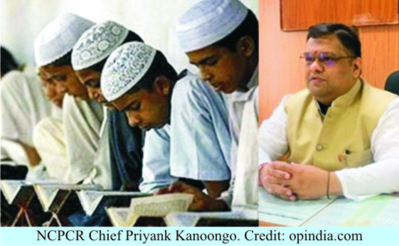 NCPCR Chief Raises Concerns Over  Non-Muslim Students in Madrasas